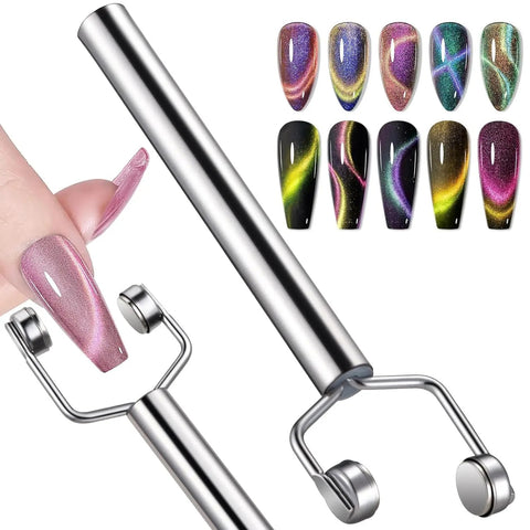 3-In-1 Y-Shaped Double Head Cat Eye Nails Magnet