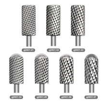 New Silver Cuticle Remover Bit Remove Gel Nail Care Tool Nail Salon Quality Cylindrical Tungsten Steel Cuticle Nail Drill Bit