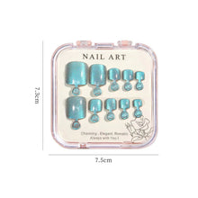 Custom Fashionable Cat Eye Toe Nails Waterproof Full Cover Press on Nails Artificial Nail Tips
