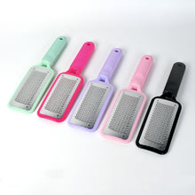 Professional Double Sided Metal Foot File Skin Care Supplies Long Handle Pedicure Foot File