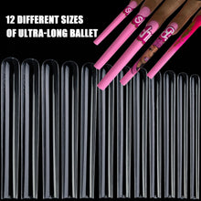 60pcs/bag 100mm Full Cover Natural and Flexible Super Long No C-curve Rectangular Nail Tips 5 XL Lasting Nail Extension Tips