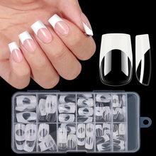 New 120pcs/box Square Full Cover French Wearing Armor False Nail Tips Artificial Fingernails