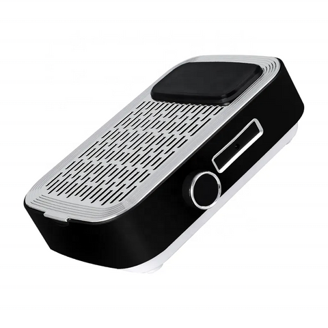80W Powerful Rechargeable Nail Dust Collector 858-3 Professional Manicure Nail Dryer Cleaner Tool Vacuum Cleaner