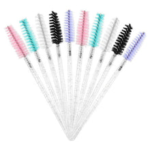 50pcs/bag Disposable Mascara Brushes with Crystal Handle Applicator Tool for Eyelash Extension Makeup Brushes