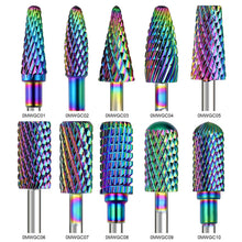 10 Styles Multi-functional Rainbow Tungsten Steel Nail Drill Bit Premium High Hardness Remove Gel Polish Grinding Head
