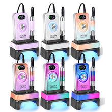 XSUV-714 PLUS 36W Wireless Rechargeable 2 in 1 Nail Lamp Nail Drill Machine 45000rpm Gradient Portable ABS Nail Drill Machine