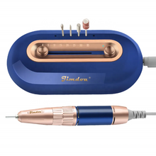 JMD-S103 Precision Round Runway Nail Drill Machine 35000 RPM Low Volume Desktop Electric Nail Drill with Grinding Head Storage