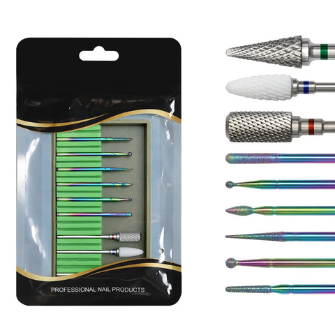 New Manicure Nail Drill Bit Tool Collection Alloy Tungsten Steel Ceramic Manicure Nail Drill Bit Set