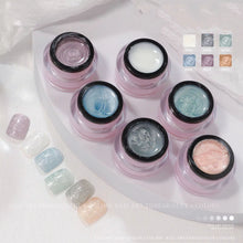 New 6 Colors Varnishes Gel Set of Glitter Nail Polish Platinum Paint Nails Art Poly UV Upper Base Primer for Manicure