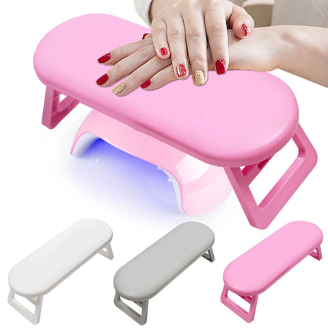 New Plastic Manicure Foldable Nail Arm Rest Hand Pillow Portable Nails Hand Pillow With Bracket Comfortable Nail Art Hand Pillow