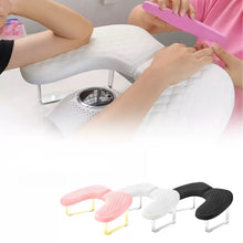 New U Shape Luxury Pu Leather Hand Arm Rest Pillow Manicure Table Nail Arm Rest Cushion Nail Hand Pillow for Salon