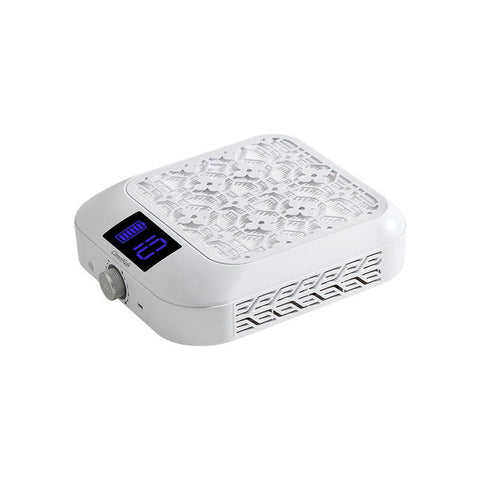New 66W D20 White Nail Dust Collector Rechargeable 6600mAH Professional Adjustable Speed Nail Dust Vacuum Cleaner
