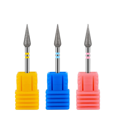 High Quality Diamond Nail Drill Bits Cuticle Clean Head New Manicure Tools Polishing Callus Removal Emery Nail Drill Bit