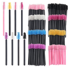 New 50pcs/bag Colorful Disposable Mini Eyelash Brush Flexible Eyelash Mascara Wands Applicator Makeup Brushes
