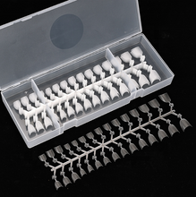 240Pcs/Box Oval Coffin French Half Cover Nail Tips Ultra-thin Acrylic Matte False Artificial Nail Tips