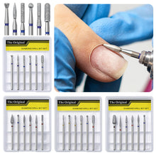 Professional Diamond Nail Drill Bit 6pcs/set Cuticle Clean Polish Nail Grinder Head Dead Skin Callus Remove Nail Drill Bit Set