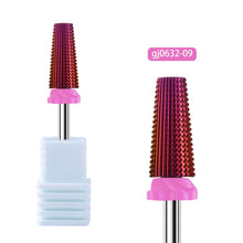 High Quality Carbide Tungsten Steel Nail Drill Bit Multi-functional 5 in 1 Rainbow Nail Remove Gel Nail Care Polishing Drill Bit