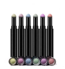 Fairy Solid Nail Glitter Powder Air Cushion Pen 8 Colors Aurora Mirror Nail Art Pigment Magic Pen Manicure Accessories Tool