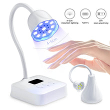 30W Powerful Rechargeable Cure Flash Portable UV LED Nail Lamp Lotus Phototherapy Curing Lamp with Smart Sensor