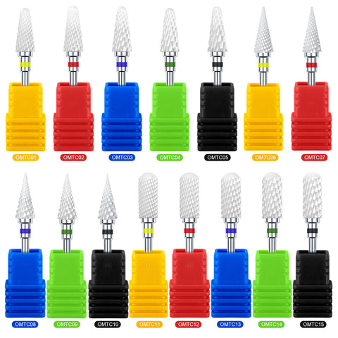 Excellent Quality Manicure Ceramic Nail Drill Bit Dead Skin Clean Cuticle Callus Grinding Head White Ceramic Nail Drill Bits