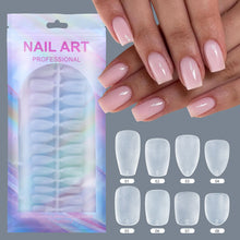 New 150pcs/bag Double-Side Matte Nail Tips Short Round Square Coffin Full Cover Ultra-Thin False Nail Tips for Extension