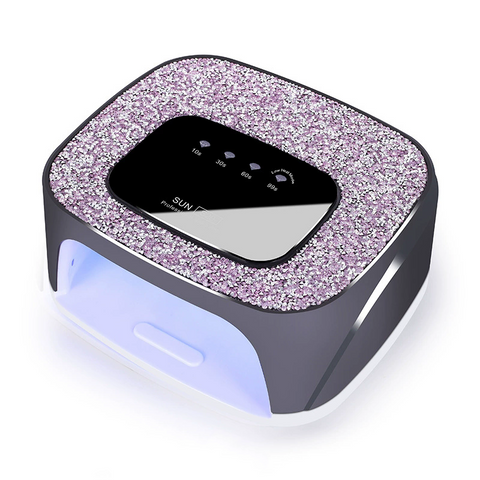 Professional 108W SUN S20 Rechargeable Cordless Nail Lamp 2 in 1 UV LED Nail Lamp with Rhinestones Gel Nails Curing Dryer