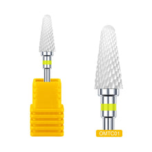 Excellent Quality Manicure Ceramic Nail Drill Bit Dead Skin Clean Cuticle Callus Grinding Head White Ceramic Nail Drill Bits