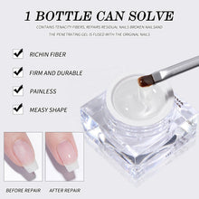 Professional Fiber Repair Nail Gel for Long-lasting Reinforcement Rubber Base Gel Manicure Fiber Base Coat Phototherapy Gel