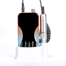 Portable Orange Blue Gradient Rechargeable Nail Drill SG720 Cordless 45000RPM USB E-file Nail Polishing Machine for Salon