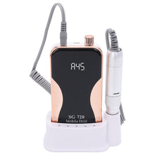 New SG720 45000RPM Rechargeable Cordless Mobile Drill Desktop Portable Professional Wireless Nail Drill Machine with Rhinestone