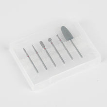6pcs/Set Diamond Silicone Nail Polisher Head Remove Dead Skin Manicure Pedicure Art Tool Russian Nail Drill Bit Set