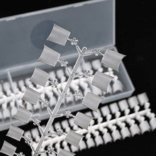 240Pcs/Box Oval Coffin French Half Cover Nail Tips Ultra-thin Acrylic Matte False Artificial Nail Tips