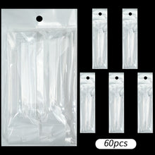 60pcs/bag 100mm Full Cover Natural and Flexible Super Long No C-curve Rectangular Nail Tips 5 XL Lasting Nail Extension Tips