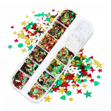 Snowflakes Winter Sequins Nail Art Glitter Flakes Christmas Tree Decoration Holographic Nail Charms DIY Nails Accessories