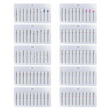 New 10pcs/set Cuticle Clean Diamond Nail Drill Bit Set Safety Multi-function Use Remove Dead Skin Manicure Tools Kit