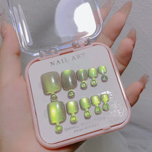 Custom Fashionable Cat Eye Toe Nails Waterproof Full Cover Press on Nails Artificial Nail Tips