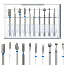 10pcs/set Tungsten Carbide Nail Drill Bit Set Collection Alloy Tungsten Steel Ceramic Manicure Grinding Heads Nail Drill Bit Set