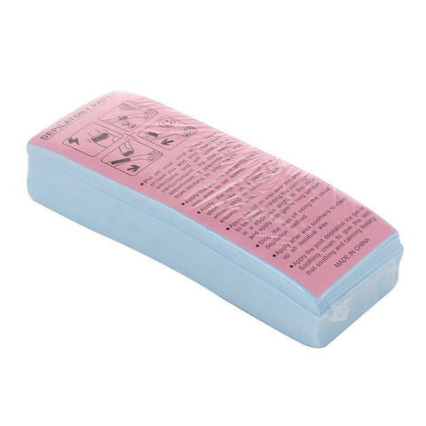 100 Pieces/bag Colorful Disposable Wax Depilation Paper New Blue Pink Yellow Non-woven Cloth Color Wax Depilation Paper