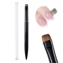 Professional Pink Black Round Head Gel Nail Brush Metal Handle UV Gel Brush for French Manicure Nail Art Manicure Tools