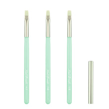 New Pink/Green Manicure Square Round Head Painting Pen Nylon Acrylic Handle Nail Phototherapy Pen Light Therapy Nail Art Brush
