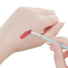 50pcs/bag Disposable Crystal Rod Lip Brush Short Oblique Head Lint Free Lip Gloss Brush Portable Lipstick Beauty Makeup Brushes