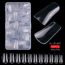 New Hot Sale 500pcs/box Special Shape Nail Tips Duckbill Tips Full Cover Fan Shape Manicure Duckbill Nail Tips
