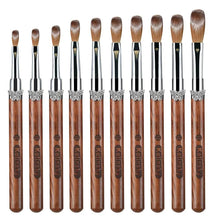 New Butterfly Wood Handle Kolinsky Nail Brush Mink Fur Crystal Carving Pen Kolinsky Nail Art Brush