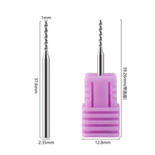 New Tungsten Steel Nail Drill Bit Carbide Spiral Nail Piercing Grinding Head Professional Nail Art Tools