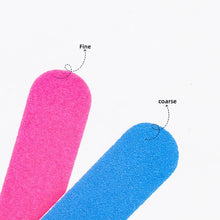New 100pcs/bag Mini Double Side Wood Nail Files Disposable Pink Blue Thin Straight Wooden Nail File for Nail Care