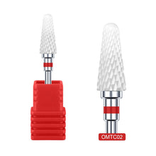 Excellent Quality Manicure Ceramic Nail Drill Bit Dead Skin Clean Cuticle Callus Grinding Head White Ceramic Nail Drill Bits