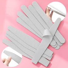 New Replaceable 5pcs Self-Adhesive Sandpaper 1pc Stainless Steel Plate Set 180 Grit Nail File Refill Kit for Nail Polishing
