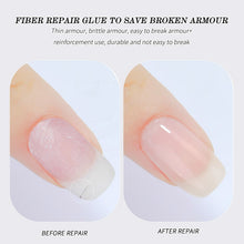 Professional Fiber Repair Nail Gel for Long-lasting Reinforcement Rubber Base Gel Manicure Fiber Base Coat Phototherapy Gel