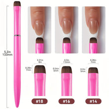 Professional Pink Black Round Head Gel Nail Brush Metal Handle UV Gel Brush for French Manicure Nail Art Manicure Tools