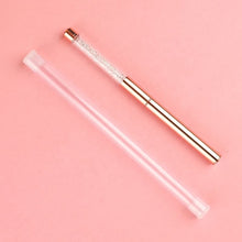1 PC or 10pcs/set Rose Gold Light Therapy Pen Nylon Hair Nail Painting Drawing Pen Nail Art Brush